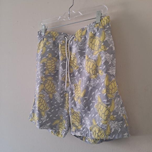 U.S. Surf Club Gray, Yellow & White Swim Trunk - M - Picture 3 of 8